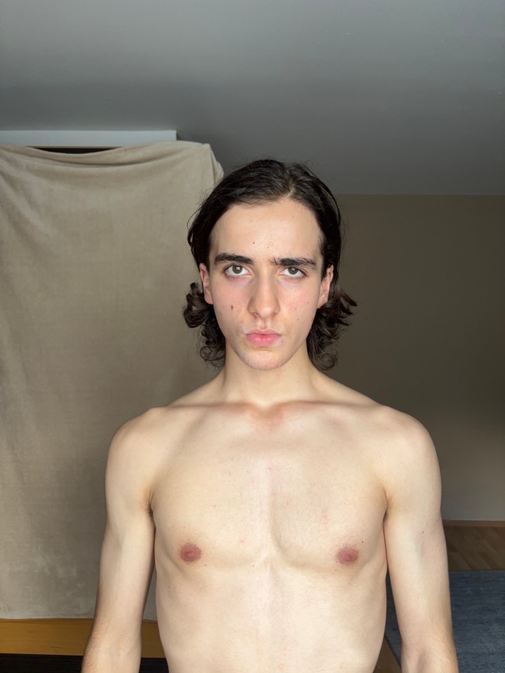 Kerem Dağ — current digital, shirtless frontal portrait
